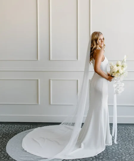English Net Veil-Soft Flowy Bridal Veil