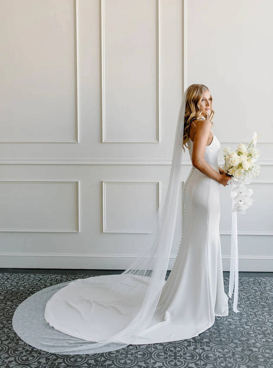English Net Veil-Soft Flowy Bridal Veil